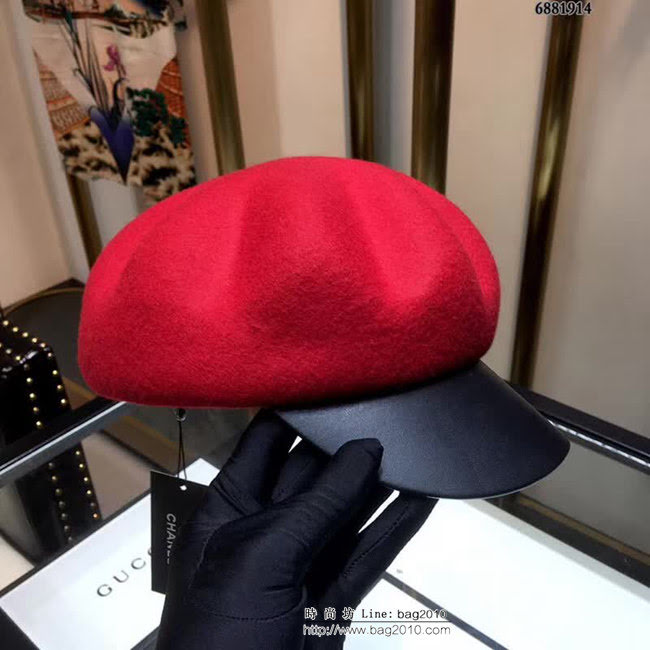CHANEL香奈兒 2018秋冬南瓜貝蕾帽 6881914 LLWJ5490